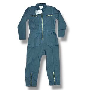 NWT Free People X Sandrine Rose Size M Gray Zip Long Sleeve Jumpsuit